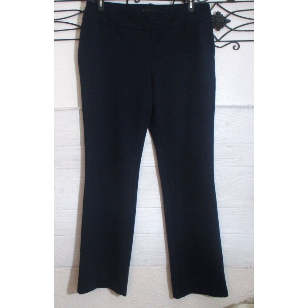 New York & Co Pull On Knit Pants Women's Size XL Tall Blue Stretch
